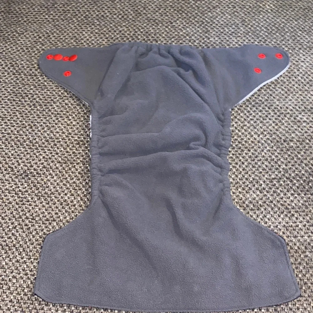Halloween Themed Kids Cloth Diaper - Black and Red